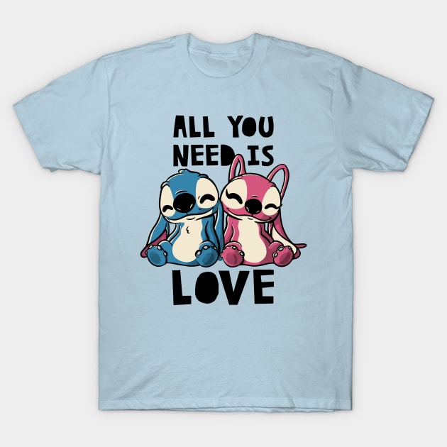 All You Need Is Love Cute Lover Gift T-Shirt by eduely